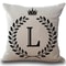 Personalized Alphabet Pillow Cover L