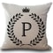 Personalized Alphabet Pillow Cover P
