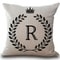 Personalized Alphabet Pillow Cover R