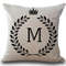 Personalized Alphabet Pillow Cover M