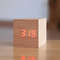 Digital wooden clock