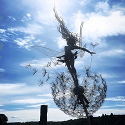 Enchanting Fairy Steel Sculptures, Weatherproof Fairy Metal Garden Stake for Magical Outdoors