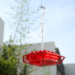 Invite the Splendor - Transparent Hummingbird Feeder with Perch, Easy to Refill & Clean Design