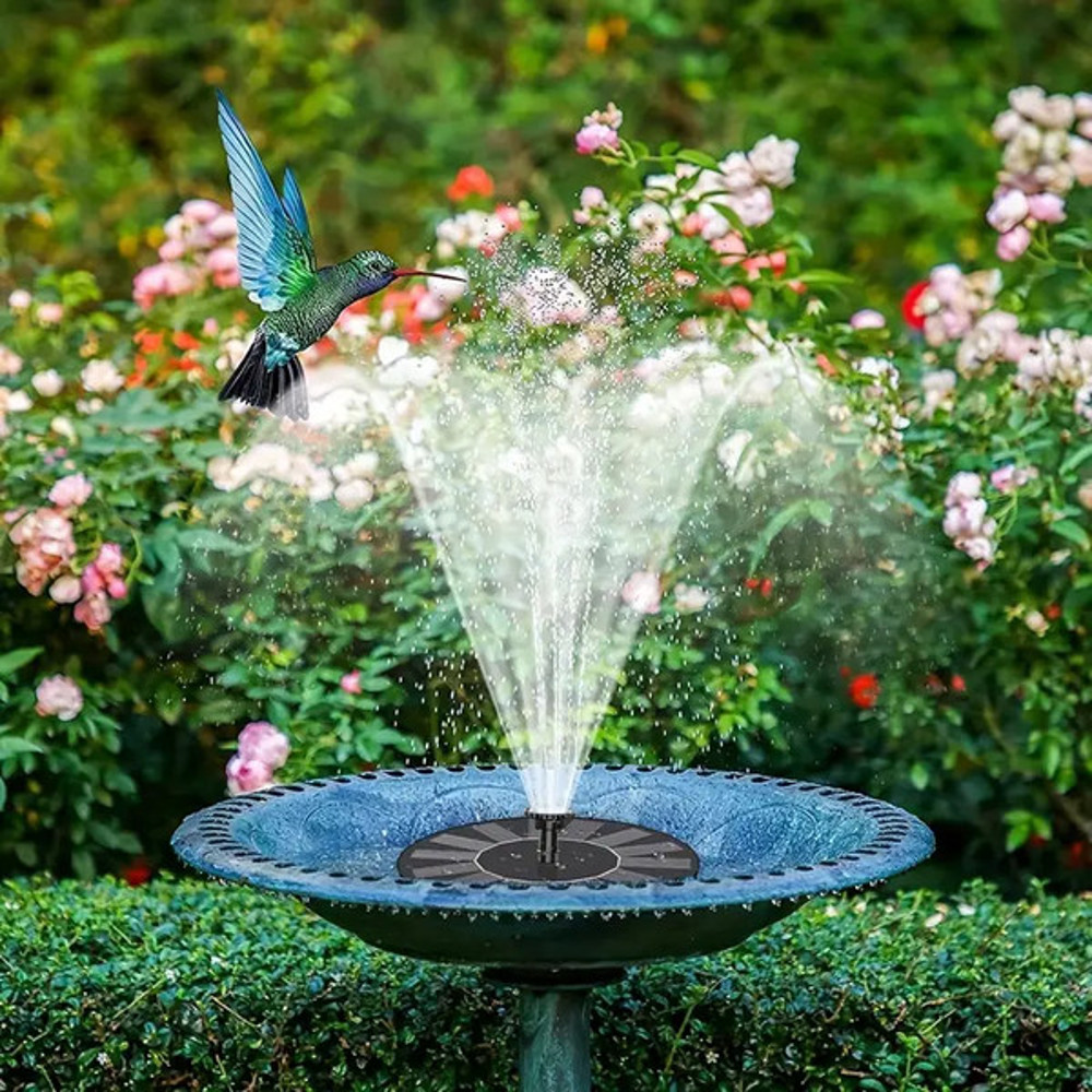 Solar Garden Fountain - Easy Install, Eco-Friendly Plastic Design, Perfect for Outdoor Transformations2