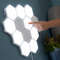 Hexagon Modular Touch LED Tile Lights, Set of 5 - USB Powered, Freestanding or Wall Mount, Easy Installation5
