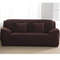 Elegant and Protective Perfect Fit Sofa Slipcover - Stretchable, Easy Clean, Couch Cover for Every Home dark brwon