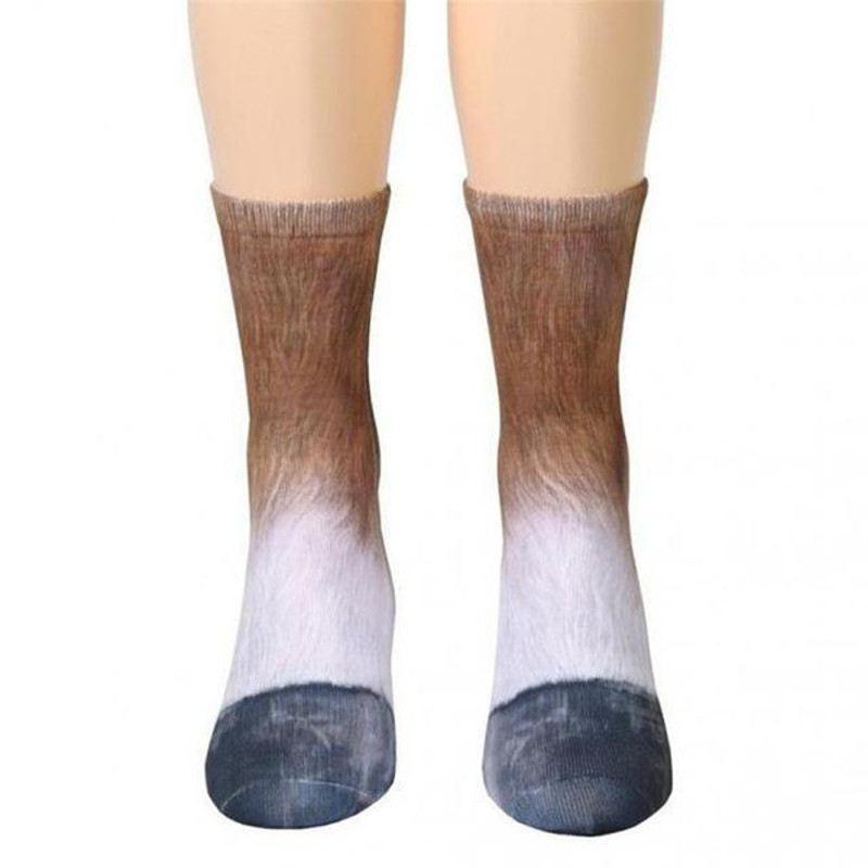 Realistic Comfy Animal Paws Socks, Polyester Material, Machine Washable, One Size Fits Most6