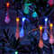 Enchanting LED Teardrop Water Drop Lights, Magical Forest String Lights, Solar-Powered & Waterproof, 19.6ftrainbow