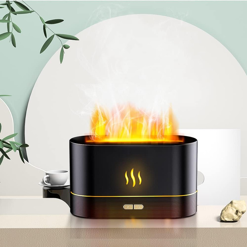 HumidiFire Aromatherapy Flam Ultrasonic Diffuser, Transform Your Space with Soothing Scents2
