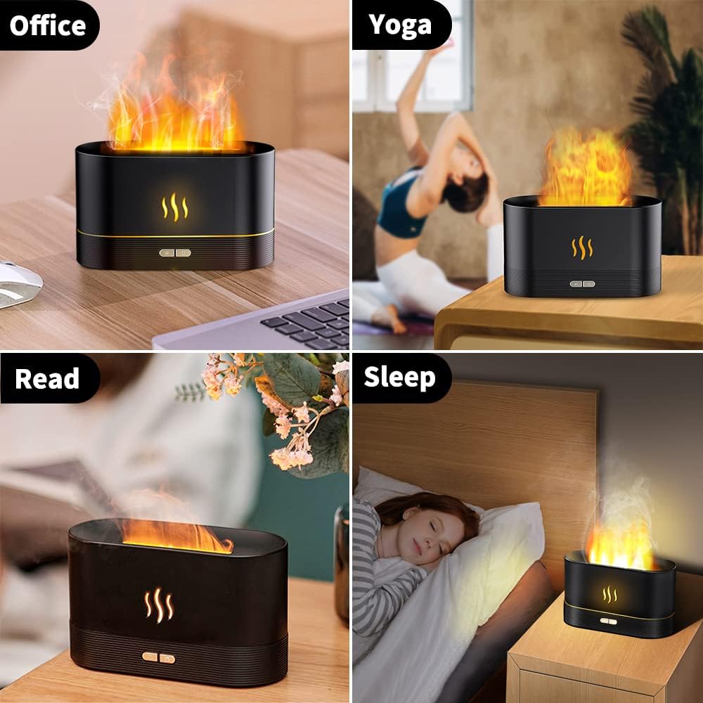 HumidiFire Aromatherapy Flam Ultrasonic Diffuser, Transform Your Space with Soothing Scents5