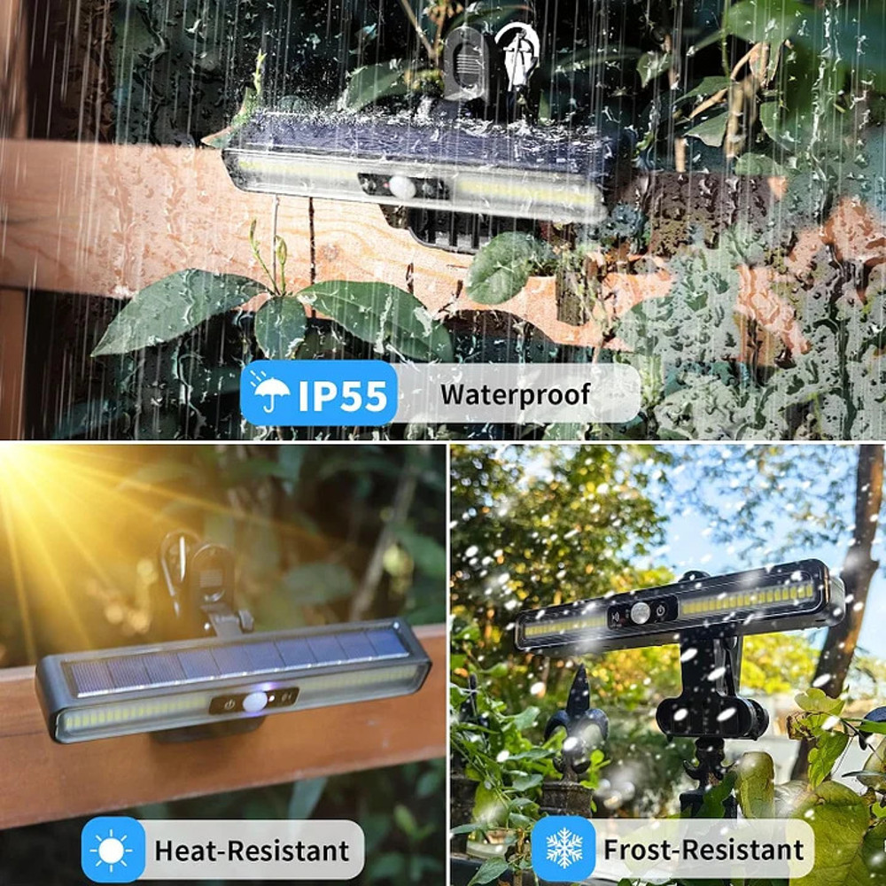 Clip On Solar Motion Lights Outdoor Waterproof3