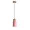 Designer Nordic Wooden Base Hanging Light pink