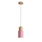 Designer Nordic Wooden Base Hanging Light pink