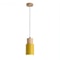 Designer Nordic Wooden Base Hanging Light yellow