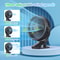 USB Rechargeable 360° Rotation Clip-On Table Fan4