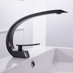 modern crane design single handle basin faucet
