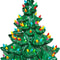 Festive Medium Twist Ceramic Christmas Tree Ornaments MultiColor Decorations For Holiday Charm 0