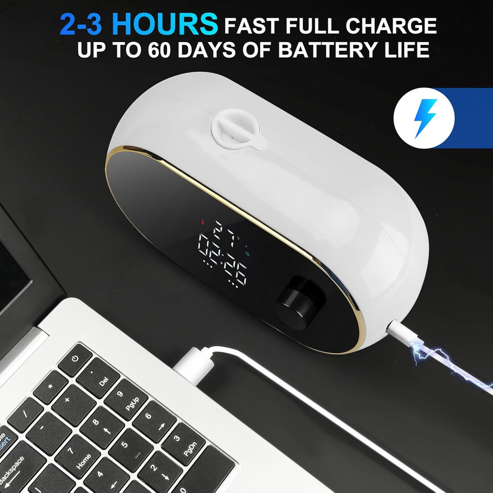 Smart Automatic Soap Dispenser With Time  Temp Display  Waterproof TouchFree Hand Washing Induction 2