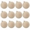 12Pack Velvet Flocked Christmas Tree Ornaments Elegant Plush Hanging Balls For Holiday Decor Part 8