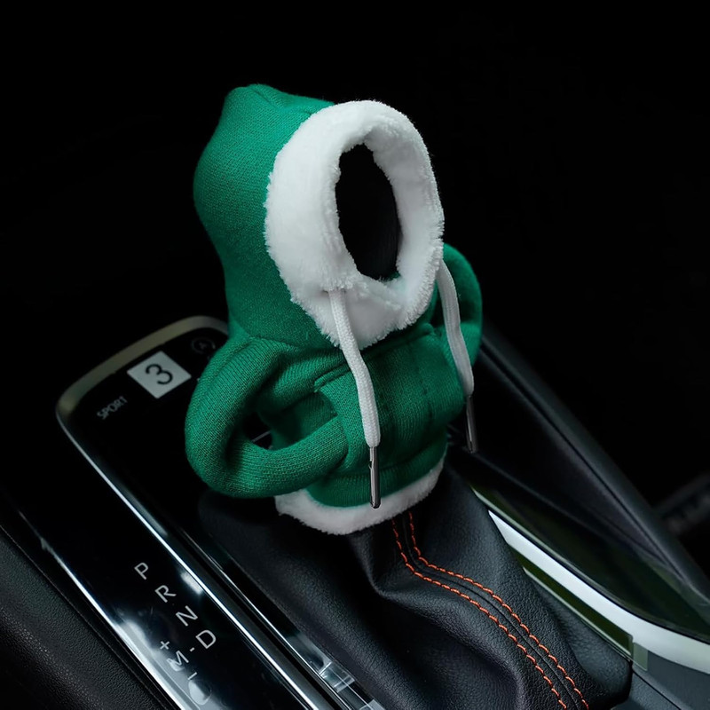 Handmade Fleece Gear Shift Cover for Manual Cars