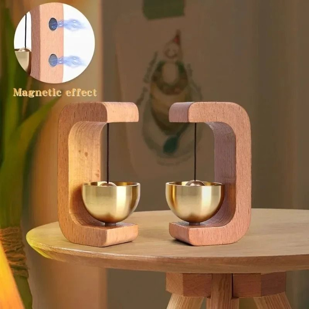 Elegant wooden doorbell with chime