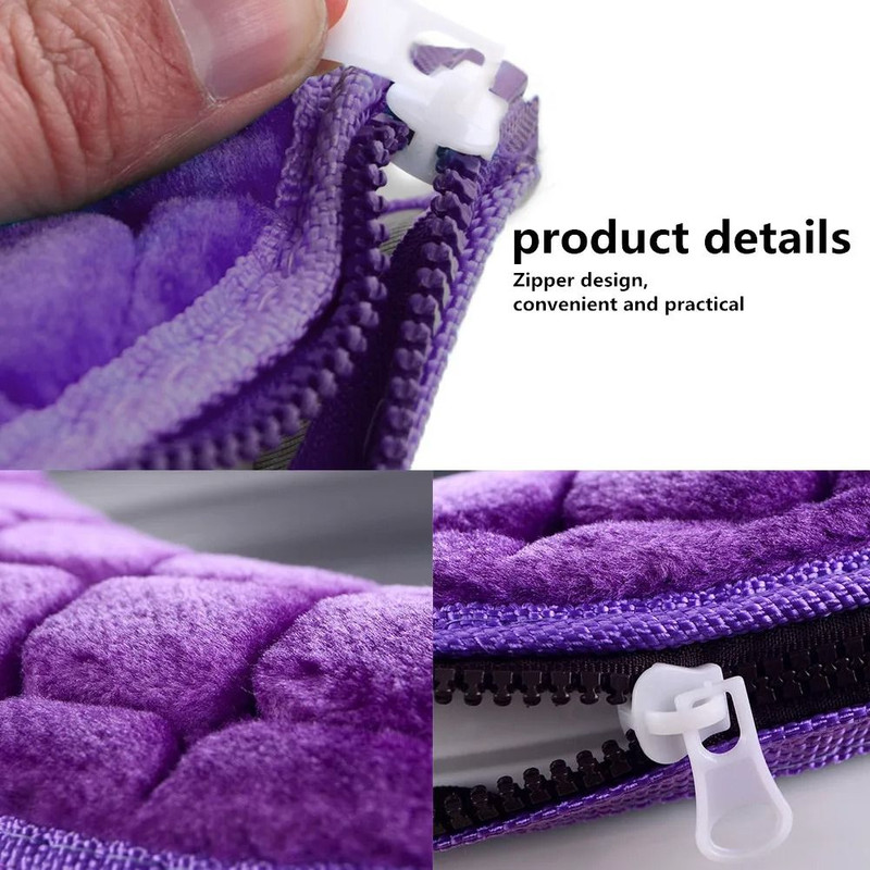Plush Winter Toilet Seat Cover  Soft Warm  Washable 4