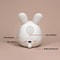 Cute Rabbit Alarm Clock With Night Light Dimming LED Digital Alarm Clock For Bedroom 5