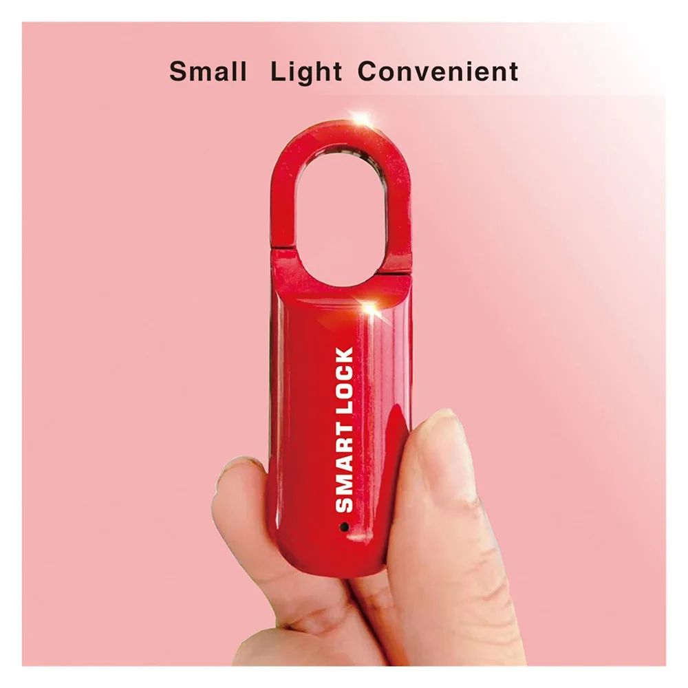 Biometric Fingerprint Padlock Smart Keyless Lock For Gym School Locker Backpack  Travel 9
