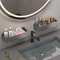 WallMounted Bathroom Accessories NoDrill Shampoo Shelf Makeup Organizer Aluminum Alloy Storage Hold 4