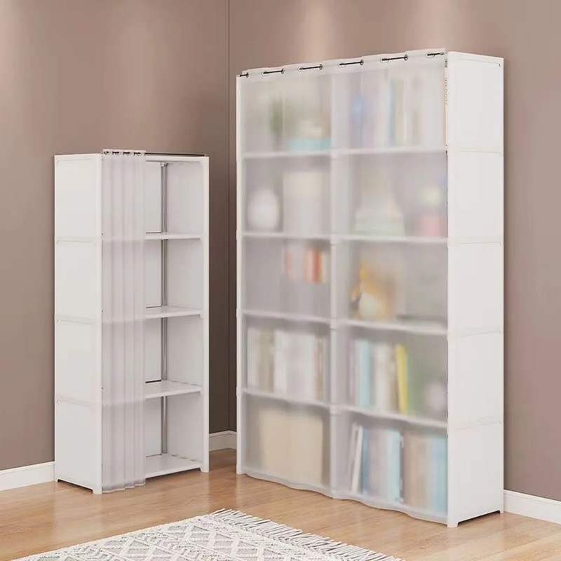 Dustproof Wardrobe with High Capacity Partition Bookshelf Open Simple Assembly Storage Cabinet for