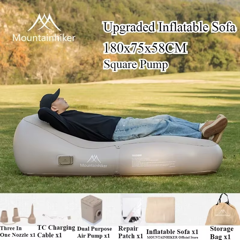 Portable Fast Inflatable Air Sofa Bed Outdoor, Automatic Inflatable Sleeping Mat