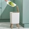 Modern Trash Can With Lid Press Dustbin For Living Room Bathroom Kitchen 3