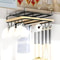 Kitchen Hanging Organizer Rack With Hooks Under Cupboard Paper Towel Holder Pot Storage Shelf 0