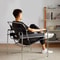 Nordic Vassili Leisure Chair Single Medieval Industrial Style Network Frame With Bauhaus Saddle Lea 2