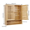 Wall Mounted Bathroom Cabinet Storage, Multifunctional Bamboo Medicine Cabinet Shelf for Eco-Friendly Home Organization