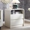 Modern Nightstand With Charging Station Wide Wood Bedside Table W2 Storage Drawers For Bedroom Liv 6