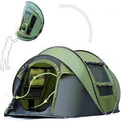 no-need-to-set-up fast opening camping tent, fully automatic 3-4 person outdoor throwing tent