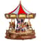 Easy Assemble Classic Carousel Music Box, 3D Wooden Puzzle Moveable Design with Light, Xmas Gifts for Family