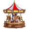 Easy Assemble Classic Carousel Music Box, 3D Wooden Puzzle Moveable Design with Light, Xmas Gifts for Family