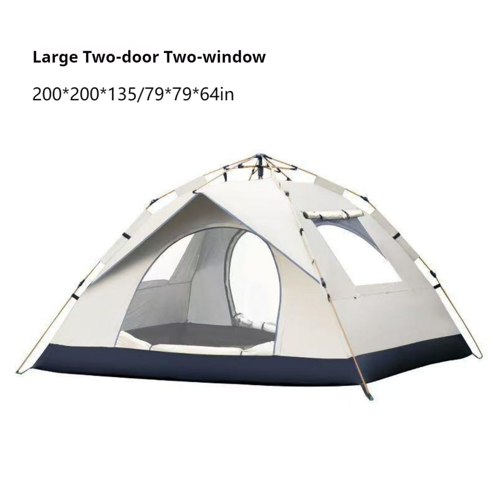 Outdoor Automatic Quick-opening Tent Self-driving Travel Camping Tent with Two Doors and Two Windows