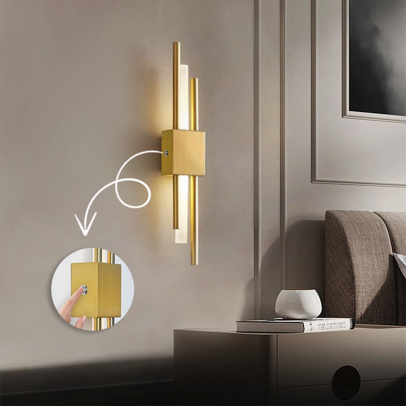 Nordic LED Wall Sconce Lamp Indoor, USB Plug in Light Bedroom Bedside, Modern Wall Lamp Decoration