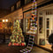 Climbing Santa LED Ladder Lights 1 PlugIn Fairy Christmas Decoration Warm WhiteMulticolor 8 Modes 1