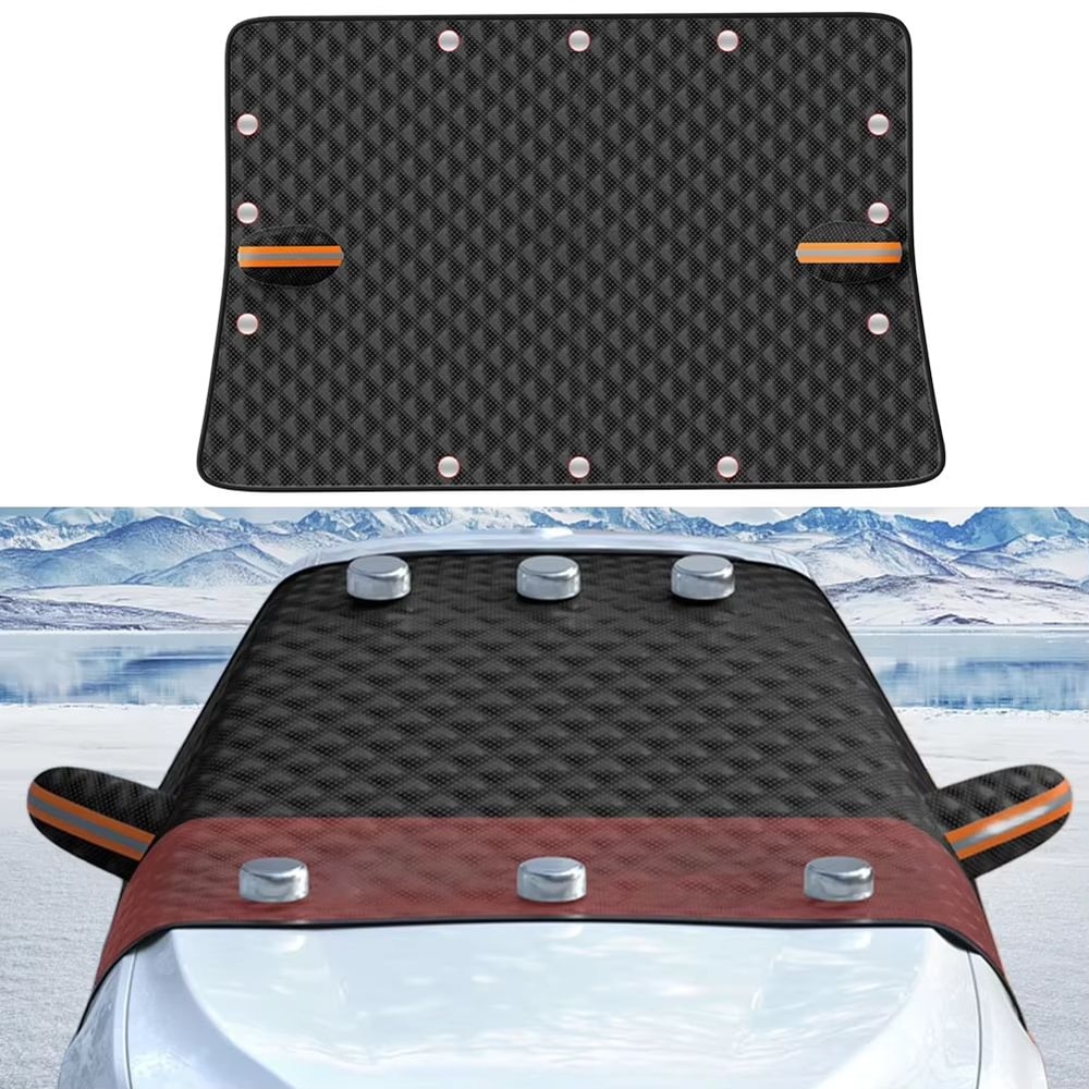 Magnetic Car Windshield Snow Cover Large AntiFreeze Windshield Protector 2