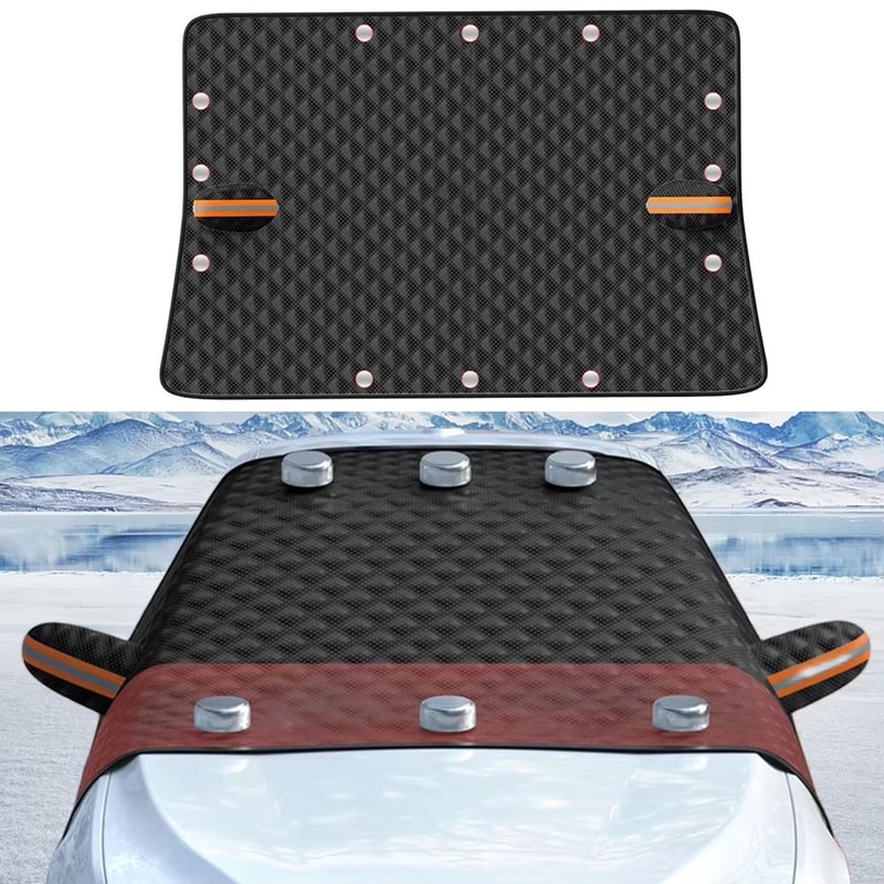 Magnetic Car Windshield Snow Cover Large AntiFreeze Windshield Protector 2