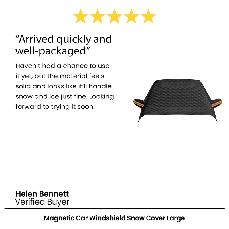 Magnetic Car Windshield Snow Cover Large AntiFreeze Windshield Protector 13
