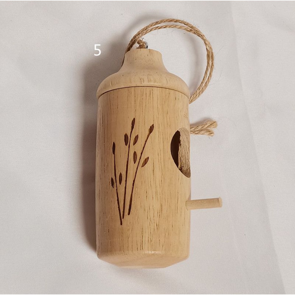 Wooden Hummingbird House 3