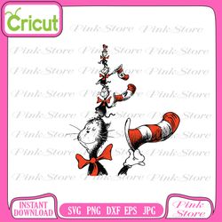 dr seuss svg, dr seuss cat in the hat, horton svg, lorax svg, fish svg, thing 1 svg, thing 2 svg, dr suess day, teacher