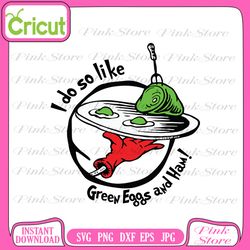 green eggs and ham, green eggs svg, ham svg, dr seuss svg, dr seuss cat in the hat svg clipart, ham svg, green eggs
