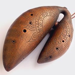 Double polyphonic ocarina "Flute of sands" / eastern scale