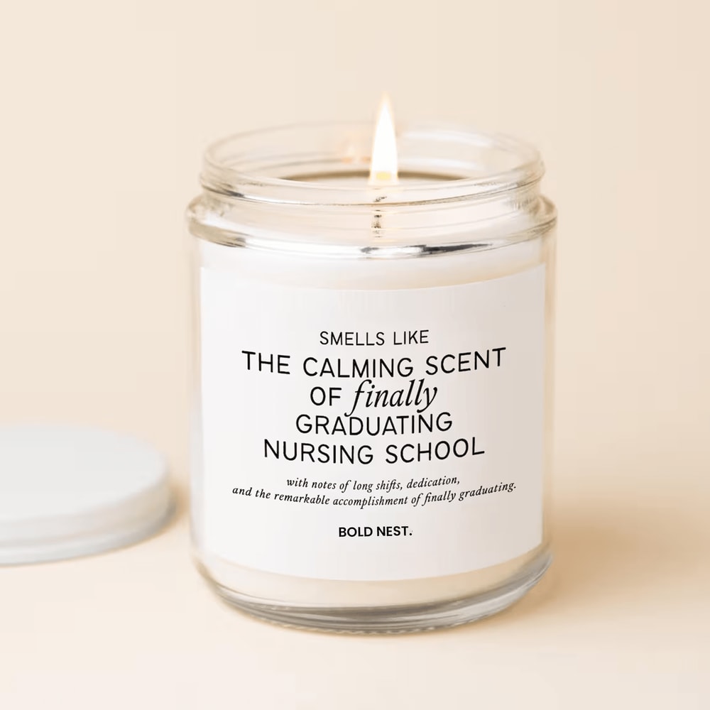 Nurse Graduation Candle Gift Funny Gift For Graduation Party Nursing Graduation Nurse Practitioner 0